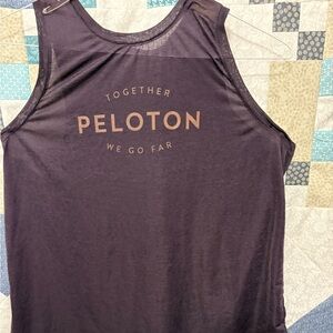 Peloton Women's Purple Tank Athletic Loose Fit Medium, Workout Yoga Palates